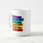 カーマグネット。LGBT+プライド。同性愛者 コーヒーマグカップ (正面左)