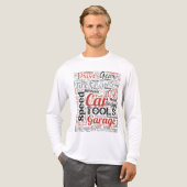カーマニアのためのワードクラウド トライブレンドTシャツ (正面全体)
