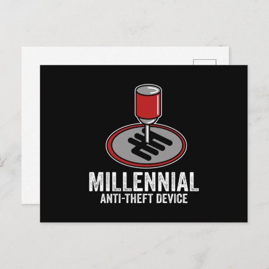 カーマニュアルトランスミッションシフトギア シーズンポストカード (正面/裏面)