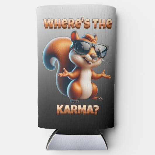 カーマリスおもしろいルの陰影 スリム缶クーラー (正面)