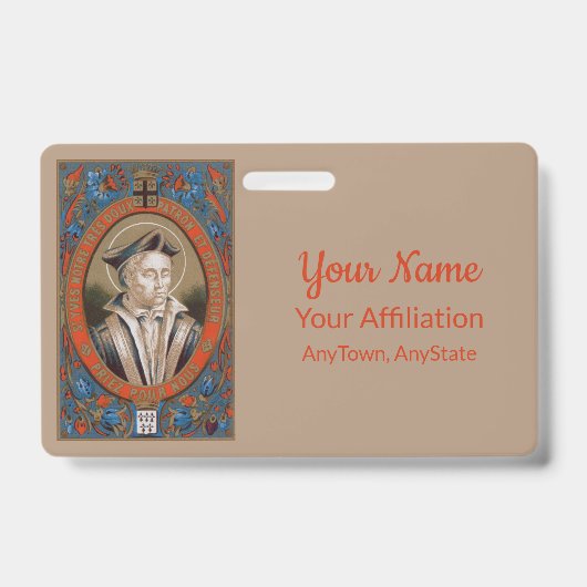 カーマーティンの聖イボ(M 005) バッジ (表面)