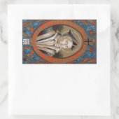 カーマーティンの聖イボ(M 005) 長方形シール (バッグ)