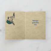 カーミケルバッジ&タータンチェックパーソナライズされたカード カード (内部)