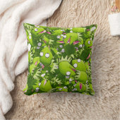 カーミットザフロッグモダンおもしろいグリーン装飾用クッション クッション (ブランケット)