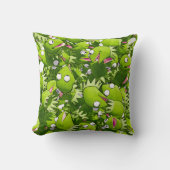 カーミットザフロッグモダンおもしろいグリーン装飾用クッション クッション (正面)