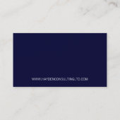 カーミニマルドシンプルモダンはっきりしたネ青グレー 名刺 (裏面)