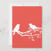 カーミンピンクデザイナーカスタマイズ春の結婚式I 招待状 (裏面)