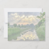 カームシーンクリスチャン勇気付けられる カード (裏面)