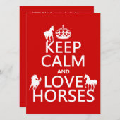 『カーム·アンド·ラブ·ウーズ』 招待状 (正面/裏面)