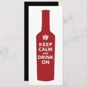 カーム&ドリンク30歳の誕生日パーティの招待状 招待状 (正面/裏面)