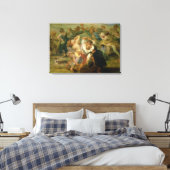 カーメッセ、農民の踊りの詳細, c.1635-3 キャンバスプリント (インサイチュ (寝室))