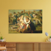 カーメッセ、農民の踊りの詳細, c.1635-3 キャンバスプリント (インサイチュ (リビング))