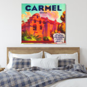 カーメルオレンジラベルイーストハイランズ（カリフォルニア州） キャンバスプリント (インサイチュ (寝室))