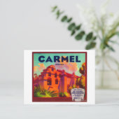 カーメルオレンジラベルイーストハイランズ(カリフォルニア州) ポストカード (スタンド正面)