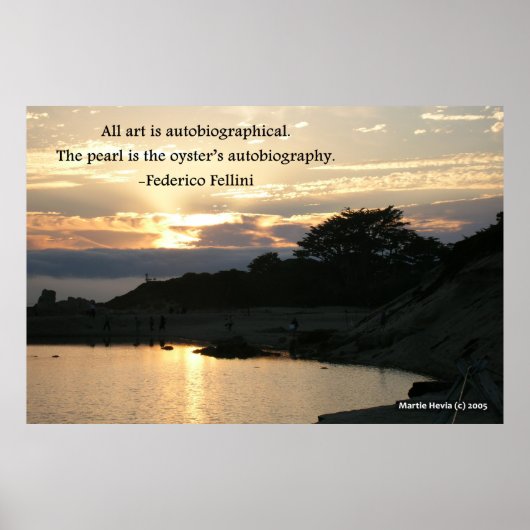 カーメルサンセットパイン – フェデリコフェリーニ ポスター (正面)