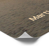 カーメルサンセット金ゴールド ポスター (角)