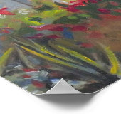 カーメルスペインのミッションカリフォルニアガーデン ポスター (角)