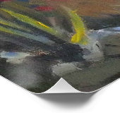 カーメルスペインのミッションカリフォルニアガーデン ポスター (コーナー)