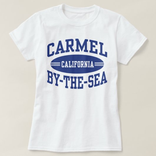 カーメルバイザシーカリフォルニア Tシャツ (デザイン正面)