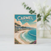 カーメルバイザシービーチカリフォルニア太平洋岸 シーズンポストカード (スタンド正面)