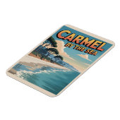 カーメルバイザシービーチカリフォルニア太平洋岸 マグネット (左側)