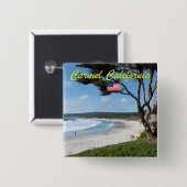 カーメルバイザシー – モントレーカリフォルニアUSA 缶バッジ (正面&裏面)