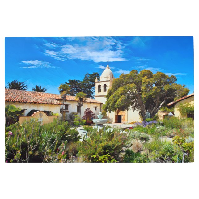 カーメル大聖堂メタルアート メタルプリント (正面)