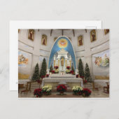 カーメル山教会の女性Kenosha シーズンポストカード (正面/裏面)