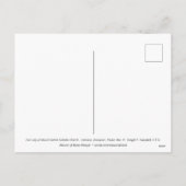 カーメル山教会の女性Kenosha シーズンポストカード (裏面)