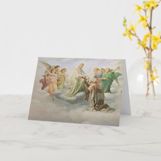 カーメル山聖サイモンストックカーメライトの私達の女性 カード (黄色い花)