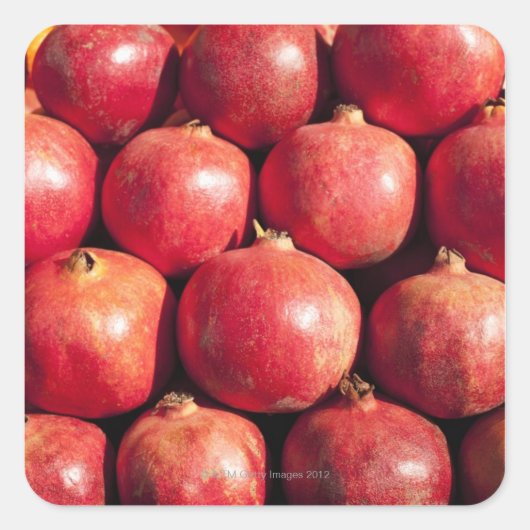 カーメル市場で展示されているザクロ スクエアシール (正面)