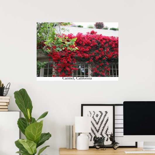 カーメル開花 ポスター (ホームオフィス)