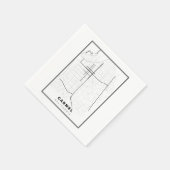 カーメル・バイ・ザ・シーマップ スタンダードカクテルナプキン (角)