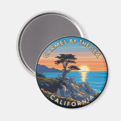 カーメル・バイ・ザ・シー・ローンローンヒノキ マグネット (正面/裏面)