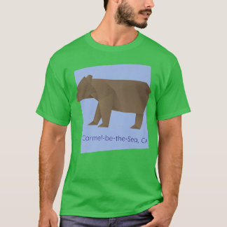 カーメル・バイ・ザ・シーCA折り紙クマ抽象芸術ジオメトリ Tシャツ