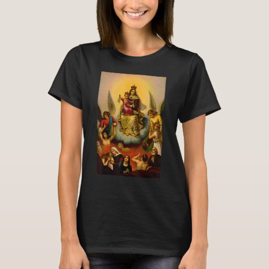 カーメル・ブラウン山の我々の山の女性の肩甲骨 Tシャツ (正面)