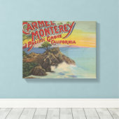 カーメル、モントレー、カリフォルニア州パシフィックグローブ – ウェルカム キャンバスプリント (インサイチュ (ウッドフロア))