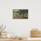 カーメル, CA – ビジネス地区ビューオブダウンタウン ポスター (キッチン)