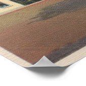 カーメル, CA -通りシーン(木や店あり) ポスター (角)