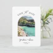 カーメルSave the Date Carmel California 結婚's 招待状 (スタンド正面)
