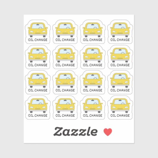 カーメンテナンス油変更リマインダー舞城プランナー シール (シート)