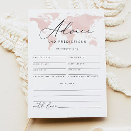 カーメンピンクアドベンチャーベビーアドバイス予測カード 招待状