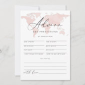 カーメンピンクアドベンチャーベビーアドバイス予測カード 招待状 (正面)