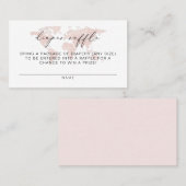 カーメンピンクマップアドベンチャーおむつラッフルチケット プレイスカード (正面/裏面)