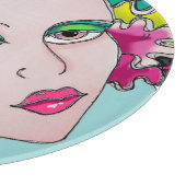 カーメンマルディグラスガール カッティングボード (角)