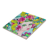 カーメンマルディグラスガール タイル (側面)