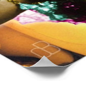 カーメンミランダポートレートコラージュ ポスター (角)