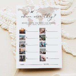 カーメン旅行どこ彼らはブライダルゲームカード 招待状