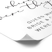 カーメン旅行どこ彼らはブライダルシャワー標識 ポスター (角)