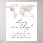 カーメン旅行どこ彼らはブライダルシャワー標識 ポスター (正面)